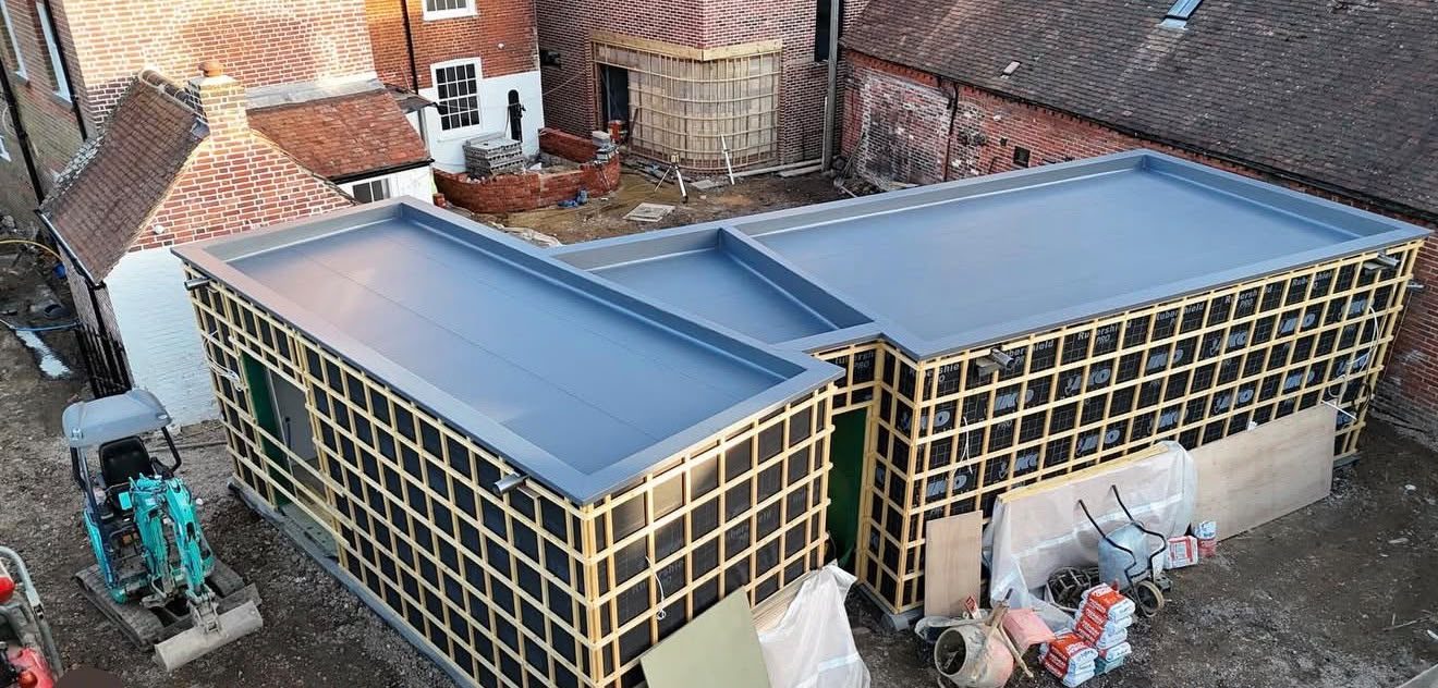 Commercial single-ply flat roof installed by Platinum Flat Roofing in Bromley, Kent and London, project photograph 5