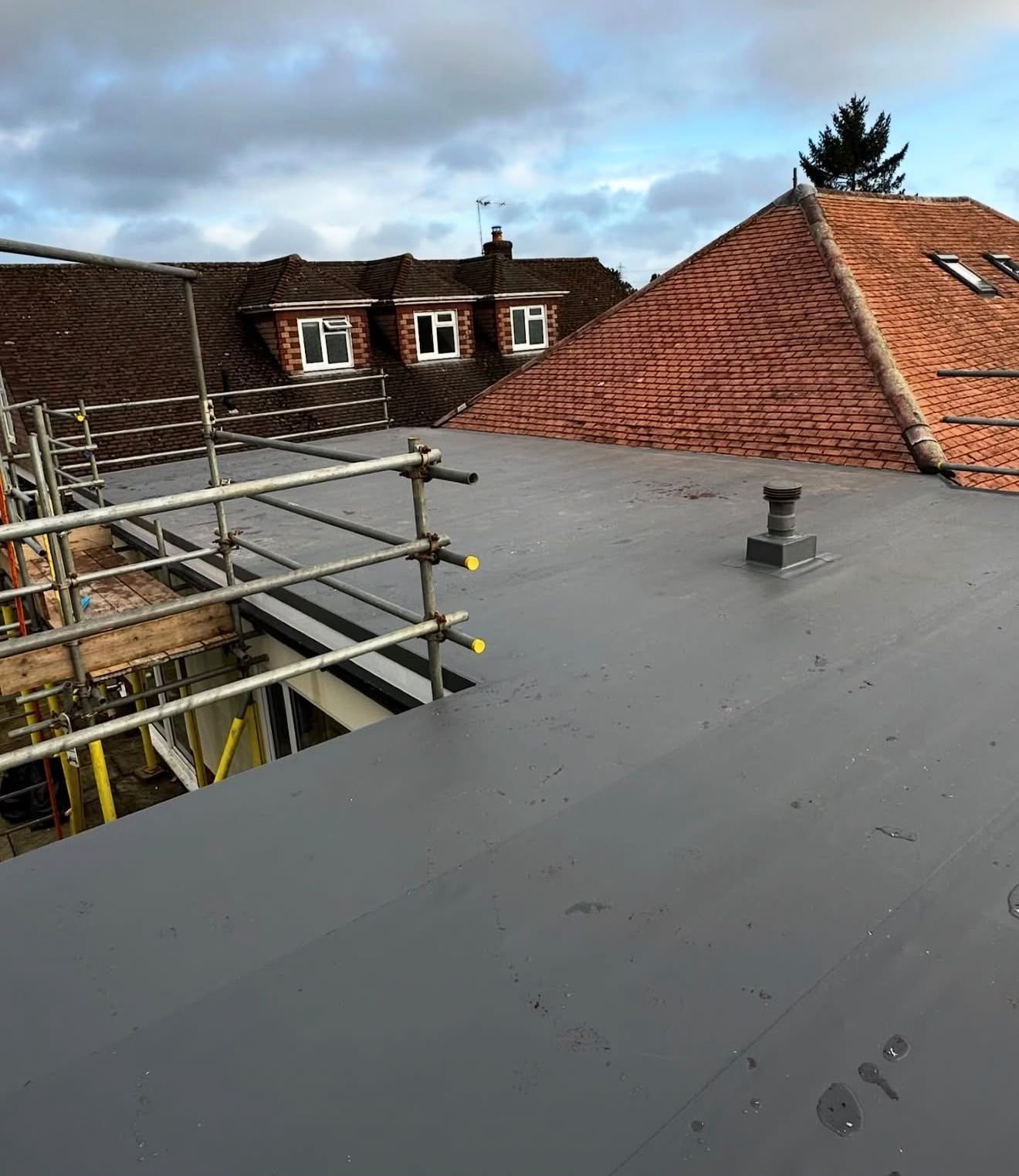 Domestic flat roof on a house extension waterproofed by Platinum Flat Roofing in Bromley and Kent, project photograph 11
