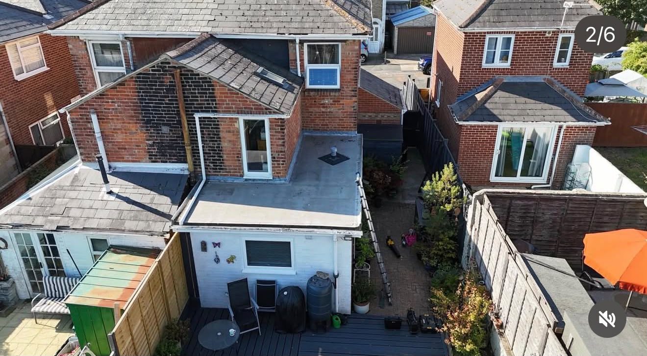 Domestic flat roof on a house extension waterproofed by Platinum Flat Roofing in Bromley and Kent, project photograph 7