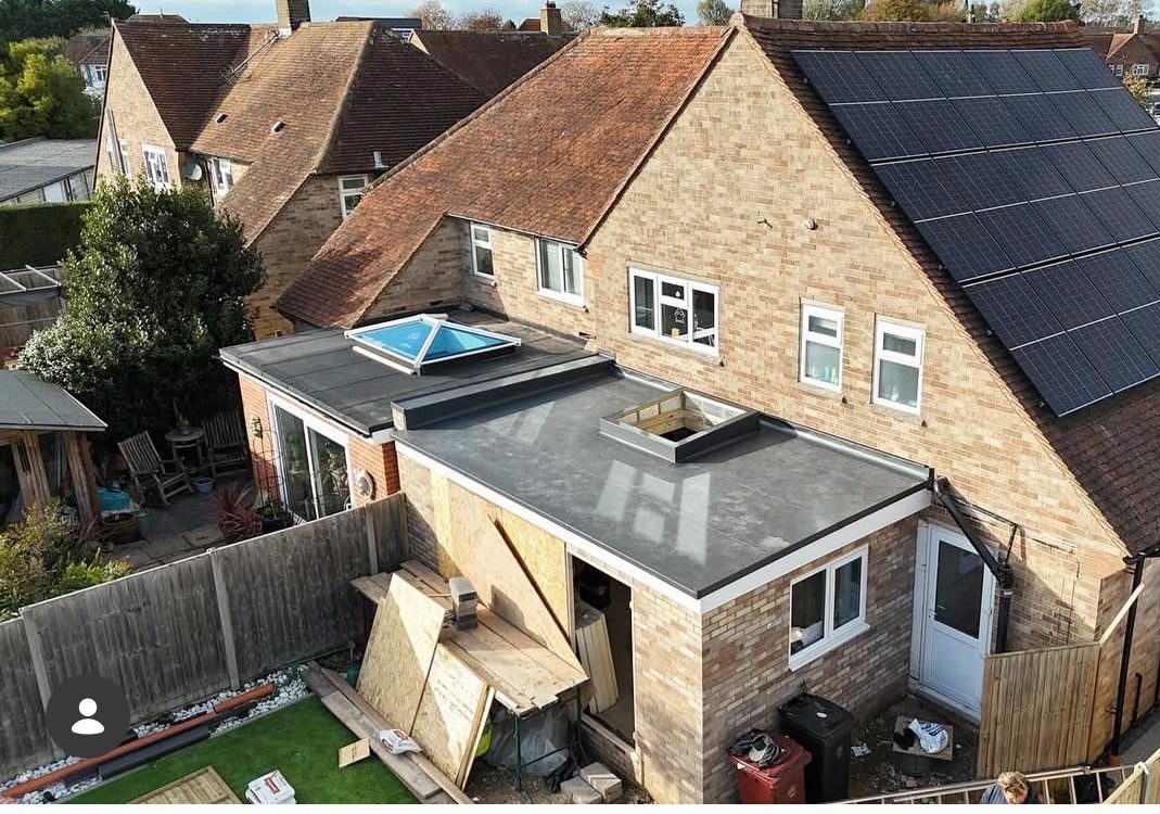 Domestic flat roof on a house extension waterproofed by Platinum Flat Roofing in Bromley and Kent, project photograph 6
