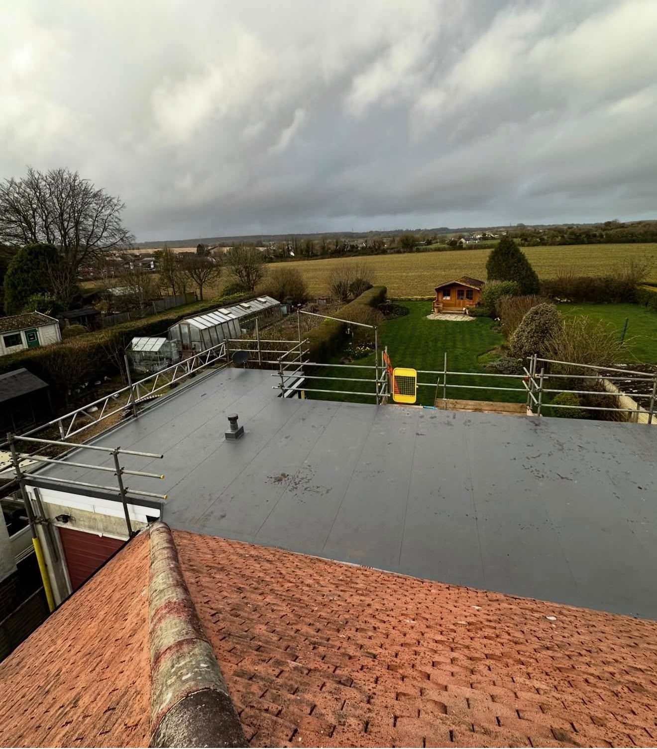Domestic flat roof on a house extension waterproofed by Platinum Flat Roofing in Bromley and Kent, project photograph 12